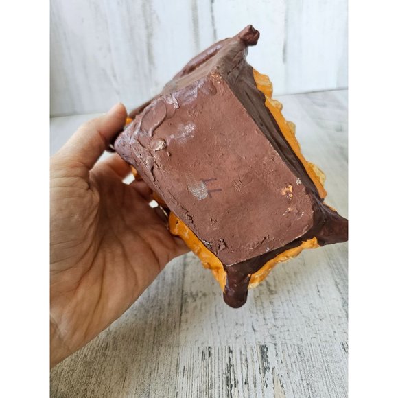 Vintage fontanini baby Jesus manger crib Nativity paper mache Xmas village - Picture 8 of 8